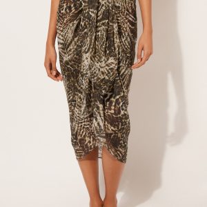 Long Animal Print Sarong