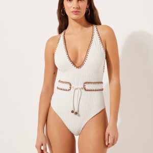 One Piece Swimsuit Bicolor