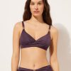 Draped Triangle Swimsuit Top Scultura