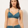 Draped Triangle Swimsuit Top Scultura