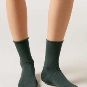 Non-Elastic Cotton Ankle Socks