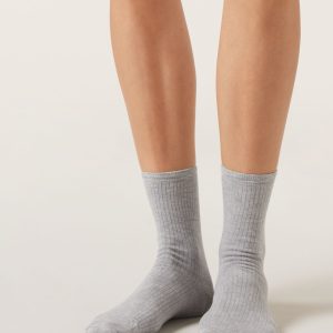 Cashmere Short Socks with Glitter