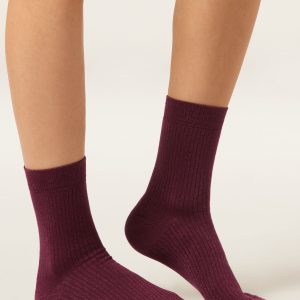 Ribbed Glitter Socks