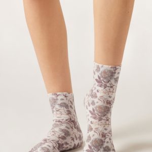 Floral Print Socks