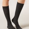 Glitter Long Socks with Cashmere