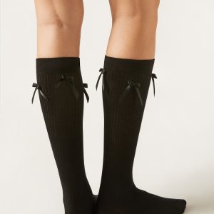 Long Socks with Bows